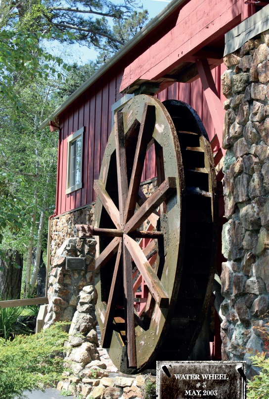Water Wheel at “The Mill” Community Hall