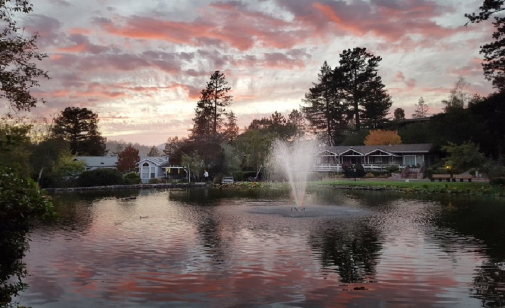 Sunset Over the North Lake, October 2021